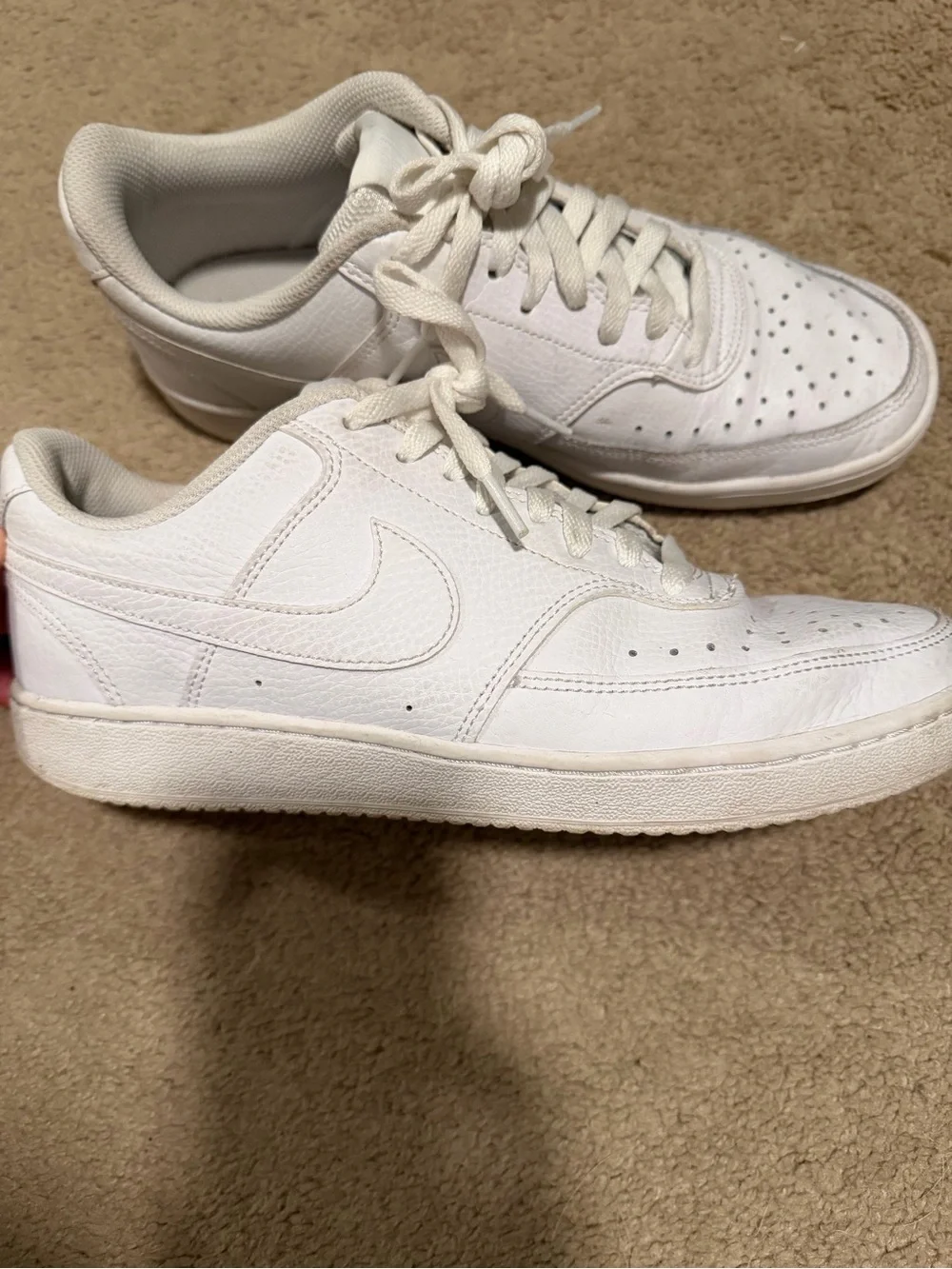 Nike White Low-Top Sneakers